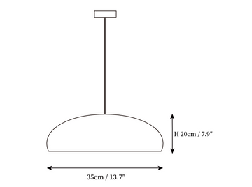 Pangen Pendant Lamp — Dimension drawings 1