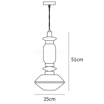 Ballet Pendant Lamp — Dimension drawings 3