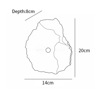 Petra Alabaster-Wandleuchte — Dimension drawings 1