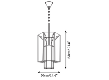 Lampe Suspendue Remy — Dimension drawings 3
