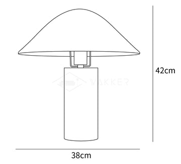 Adelaide Marble Table Lamp — Dimension drawings 1