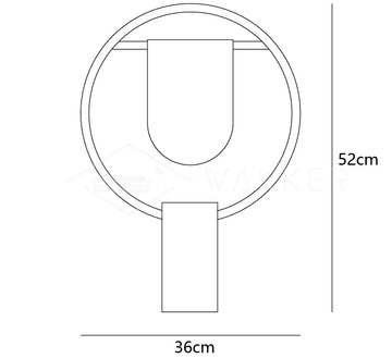 Lámpara de Mesa Anae — Dimension drawings 1