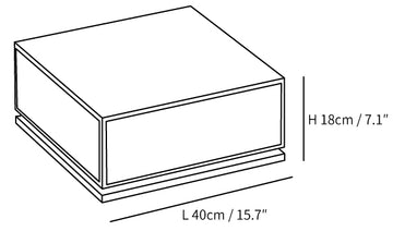 Anvia Outdoor Post Light — Dimension drawings 1