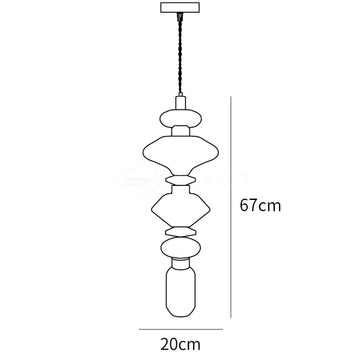 Ballet Pendant Lamp — Dimension drawings 1