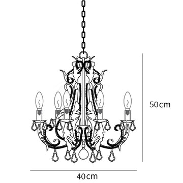 Candle Holder Chandelier — Dimension drawings 1