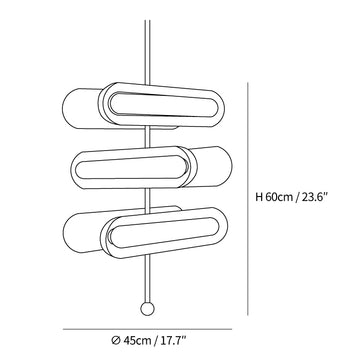 Capsule Kronleuchter — Dimension drawings 2