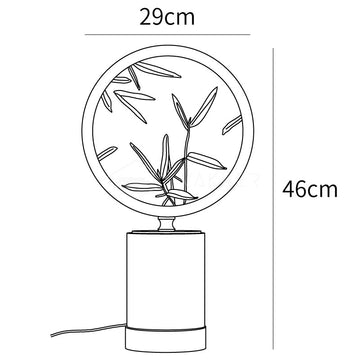 Enamel Table Lamp — Dimension drawings 1