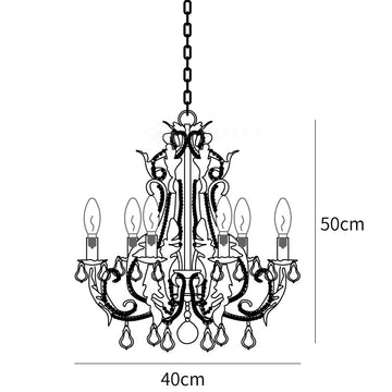 Candle Holder Chandelier — Dimension drawings 2
