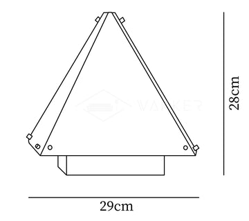 Fragment Lampada da Tavolo — Dimension drawings 1