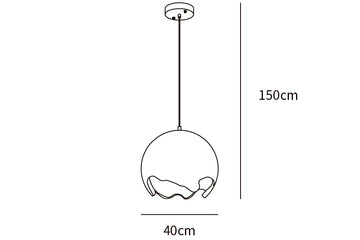 Suspension Géométrique en Résine — Dimension drawings 1