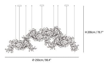 Lustre Ginkgo C — Dimension drawings 1