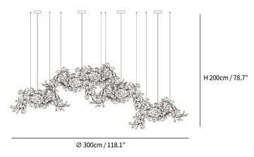 Lustre Ginkgo C — Dimension drawings 2