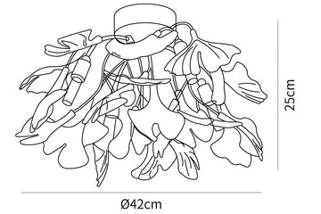 Ginkgo Plafondlamp — Dimension drawings 2