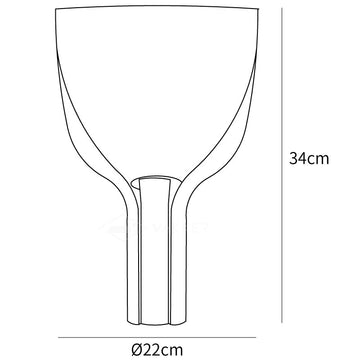 Half-Funnel Tischleuchte — Dimension drawings 1