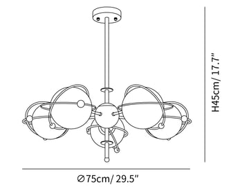 Kittelson Kronleuchter — Dimension drawings 2