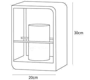 LED Lantern Garden Outdoor Light — Dimension drawings 1