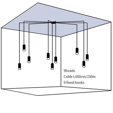 Line Form Pendant light – detail 25 — Dimension drawings 5