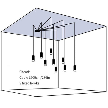 Line Form Pendant light – detail 27 — Dimension drawings 7