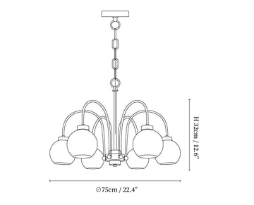 Loa Chandeliers — Dimension drawings 4