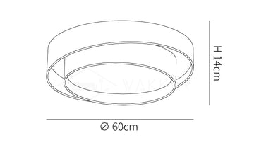 مصباح السقف ميلودي — Dimension drawings 1