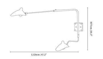 Aplique de Pared Multi-Brazo Spider — Dimension drawings 4