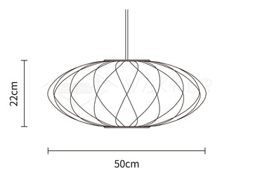 مصباح Crisscross Bubble المعلق — Dimension drawings 2