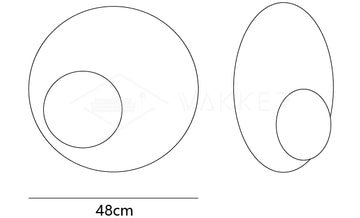 Nodes Arandela Angular — Dimension drawings 1