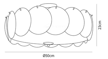 Plafonnier Pembridge — Dimension drawings 1