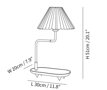 Pia TL tafellampe — Dimension drawings 1