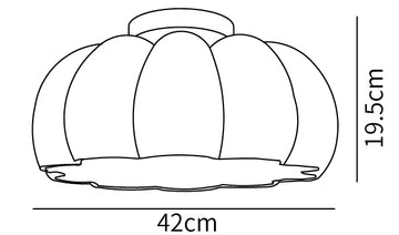 Pumpkin Plafoniera — Dimension drawings 3
