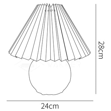 مصباح طاولة من الرتان المضفور — Dimension drawings 1