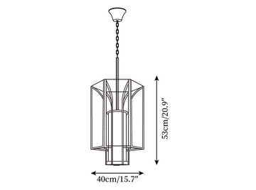 Lampe Suspendue Remy — Dimension drawings 2