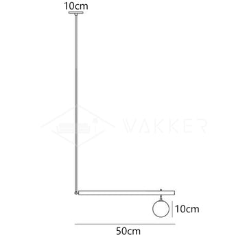 Satellite Ceiling Pendant Light — Dimension drawings 1