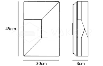 Shadows Grand Sconce — Dimension drawings 2