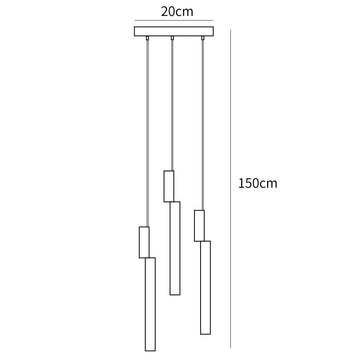 Eclat Cylindra Pendelleuchte — Dimension drawings 2