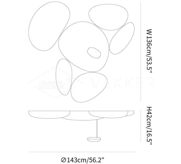Skydro Ceiling Lamp — Dimension drawings 3