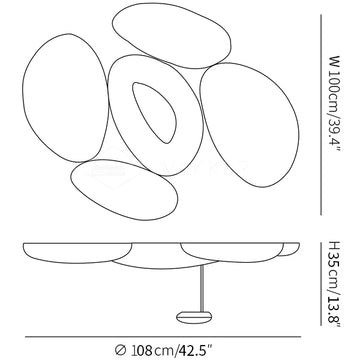 Skydro Ceiling Lamp — Dimension drawings 2