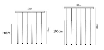 Schlanker Kegel-Kronleuchter — Dimension drawings 8