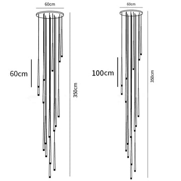Schlanker Kegel-Kronleuchter — Dimension drawings 10