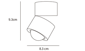 Sunset Adjustable LED Spotlight — Dimension drawings 1