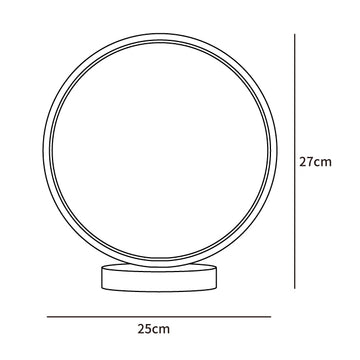 Lámpara de mesa Tivoli — Dimension drawings 1