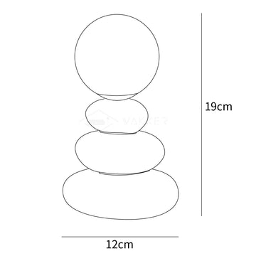 Triple Gourd テーブルランプ — Dimension drawings 1