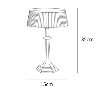 Luminária de Mesa Versailles — Dimension drawings 1