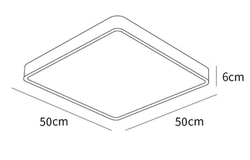 Wooden Geometric Ceiling Light — Dimension drawings 2