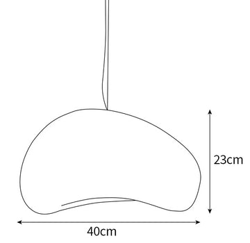 Lampada a Sospensione Nubia Cloud — Dimension drawings 1