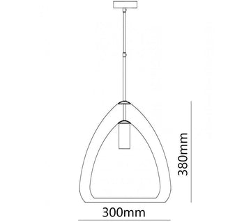 Futuristische Glass Pendant Light – detail 18 — Dimension drawings 2