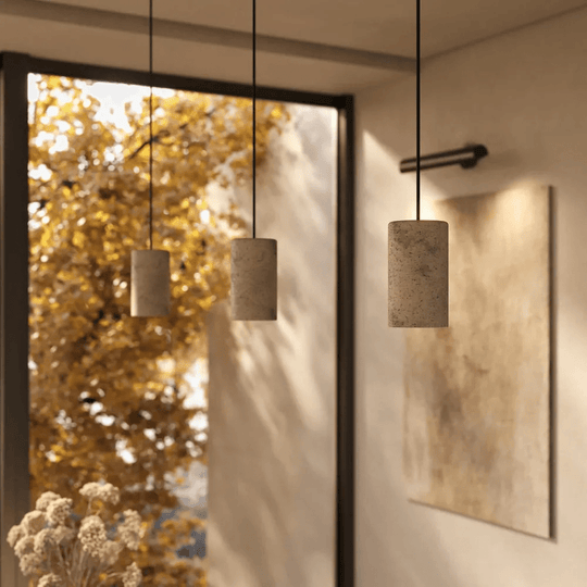 Natural Elegance, Modern Glow: Illuminate Your Space with Travertine Chandeliers