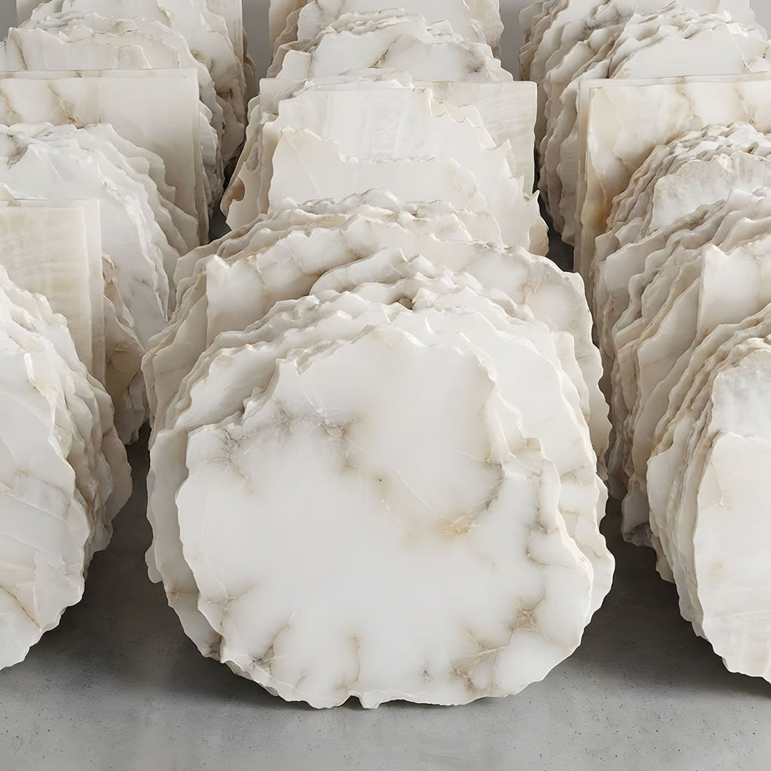 💡 From Stone to Soft Glow: How Alabaster Becomes a Light Fixture
