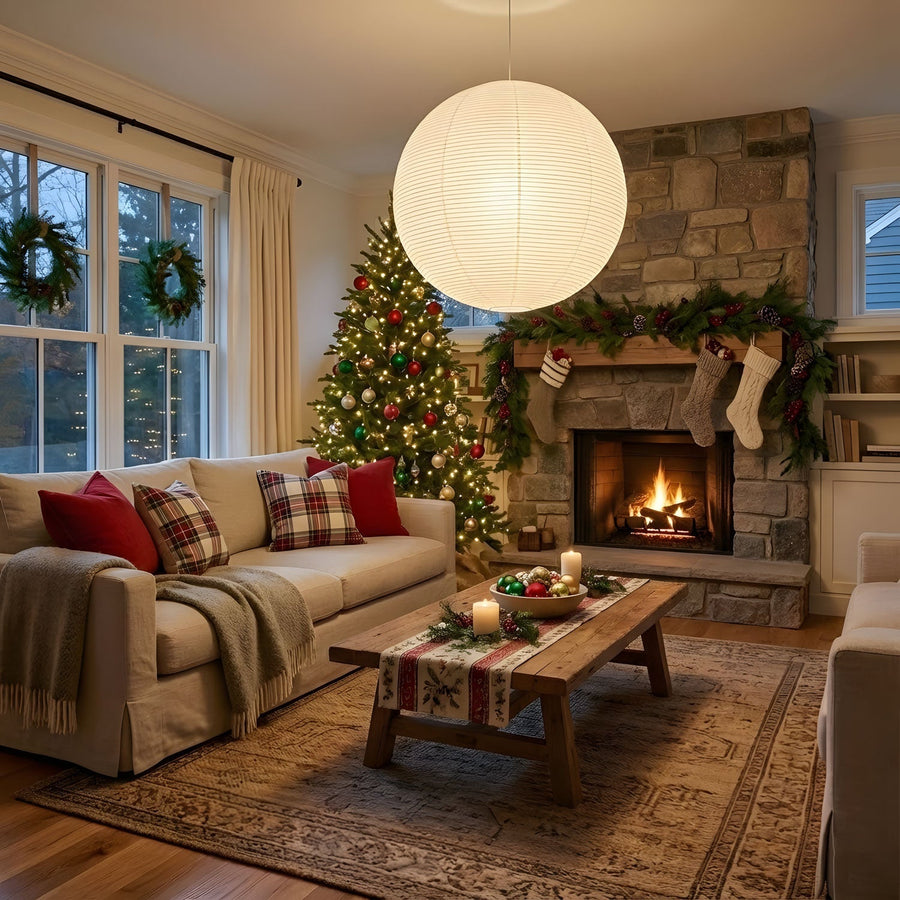 The Holiday Glow Up: How to Choose the Perfect Rice Paper Lamp for a Cozy Christmas - Vakkerlight