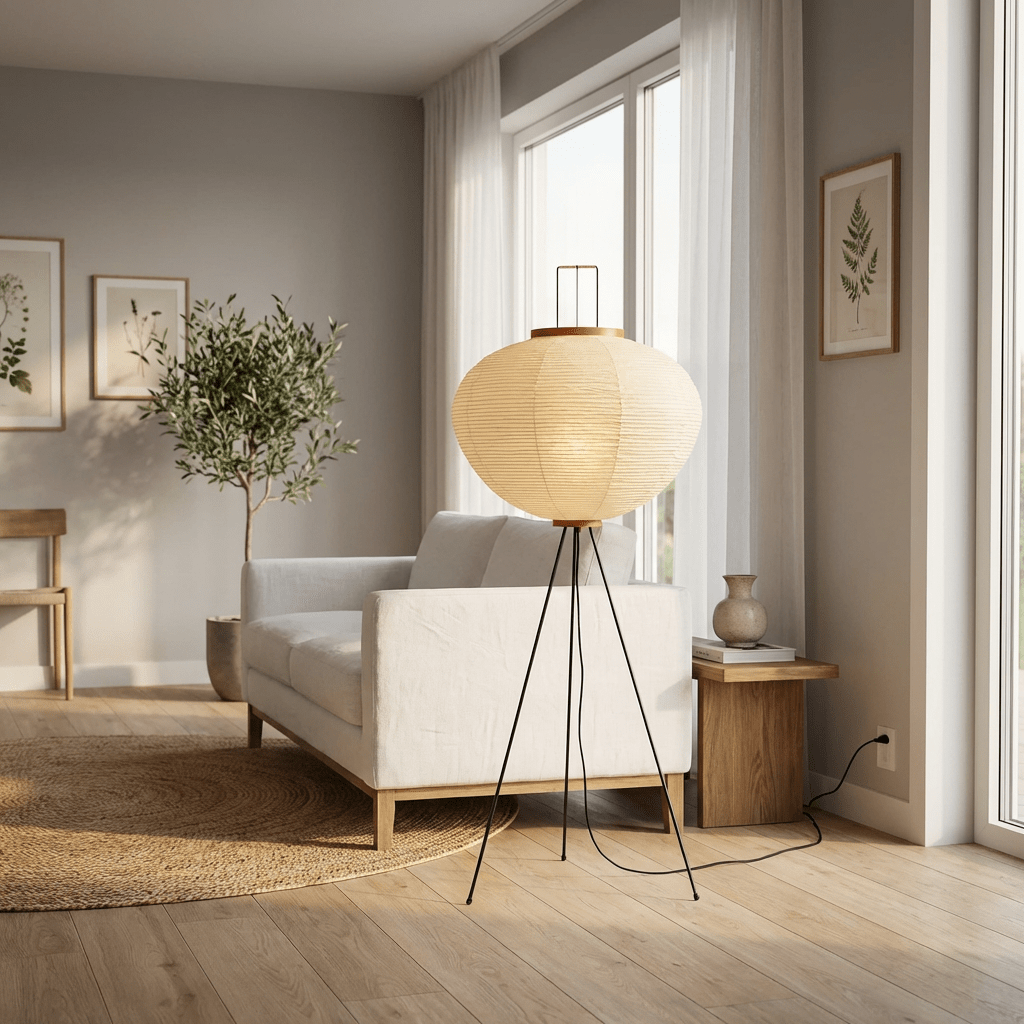 Statement Pieces: Elevating Your Living Room Corners with Japandi Floor Lamps - Vakkerlight